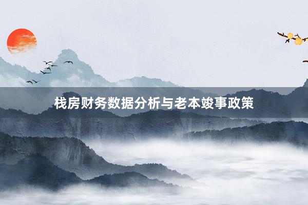 栈房财务数据分析与老本竣事政策
